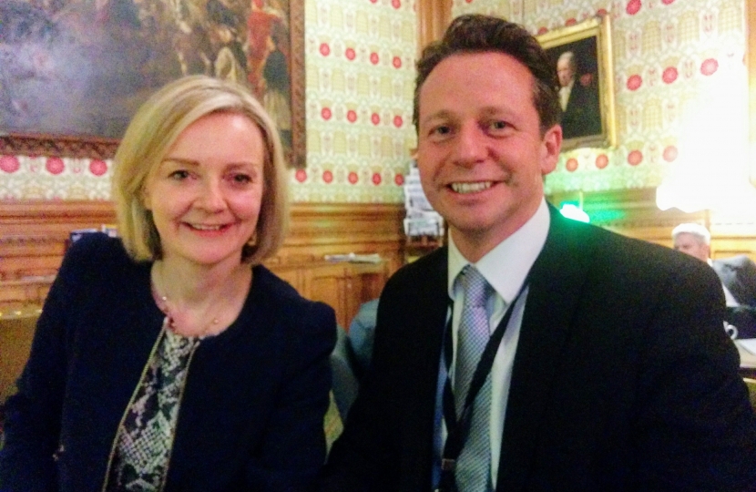 Nigel Huddleston with Liz Truss