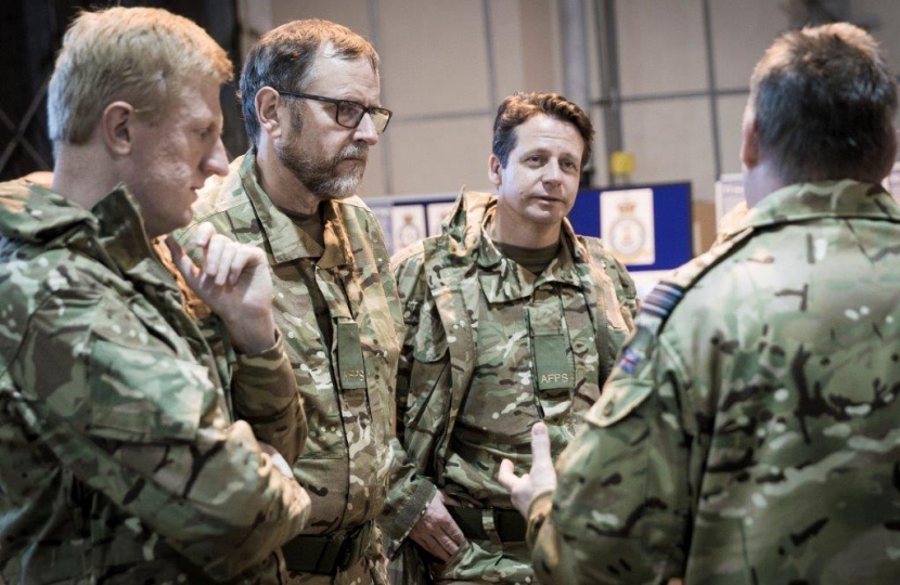 Nigel Huddleston MP at RAF Wittering