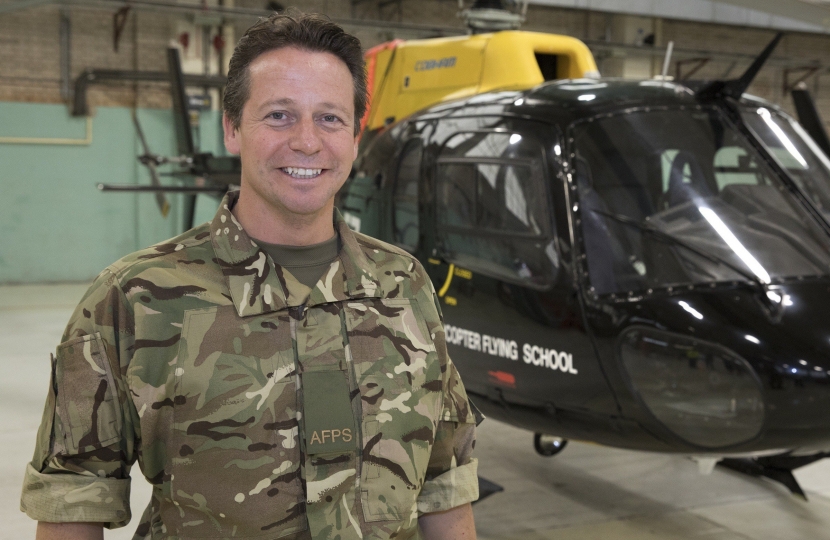 Nigel Huddleston MP at RAF Shawbury with AFPS