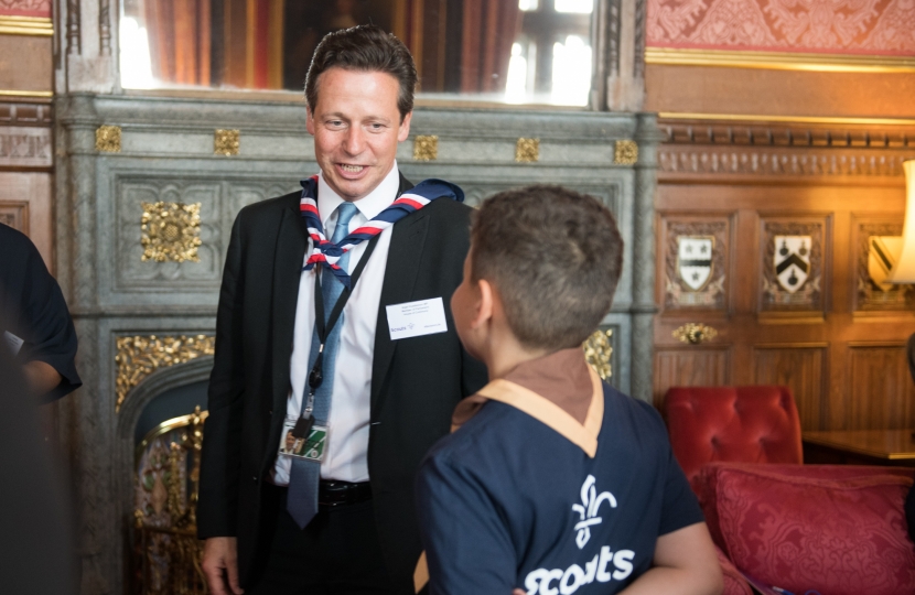 Nigel Huddleston MP with Scouts 3