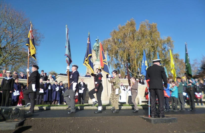 Remembrance Sunday in Evesham