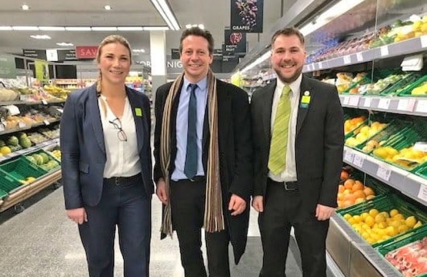 Nigel Huddleston MP at Evesham Waitrose