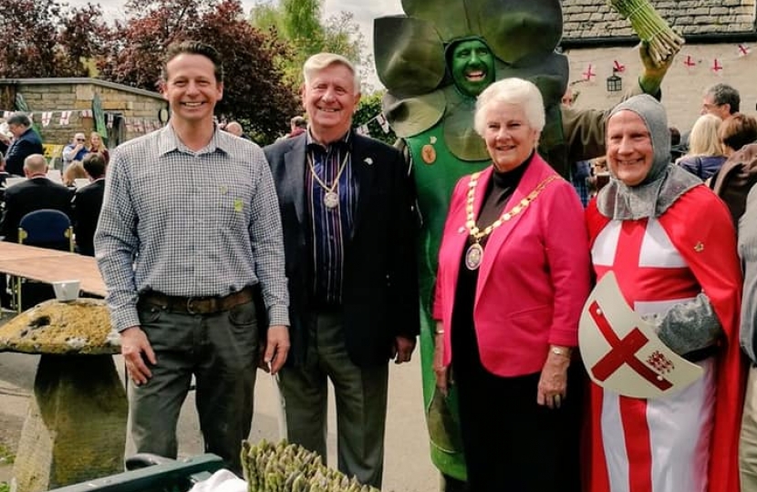 Nigel Huddleston MP at the British Asparagus Festival