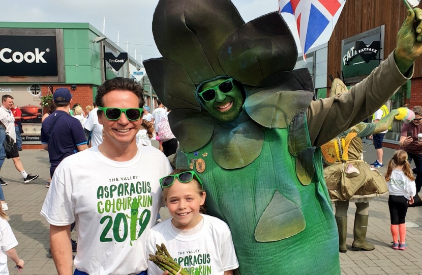 Nigel at the Asparagus Colour Run