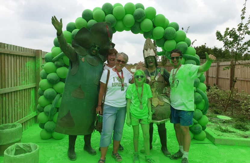 Nigel at the Asparagus Colour Run