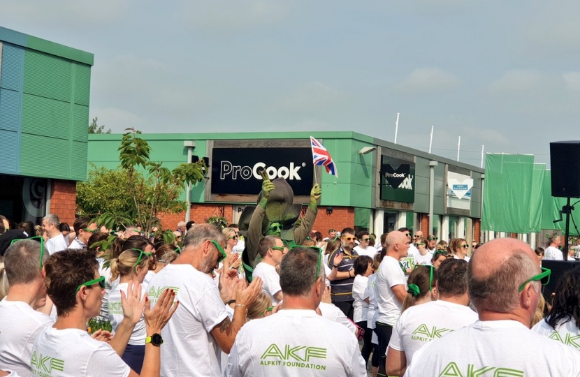 Nigel at the Asparagus Colour Run