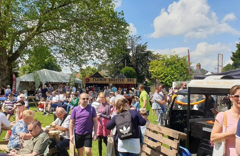 Nigel at the Droitwich Food & Spa Drink Festival