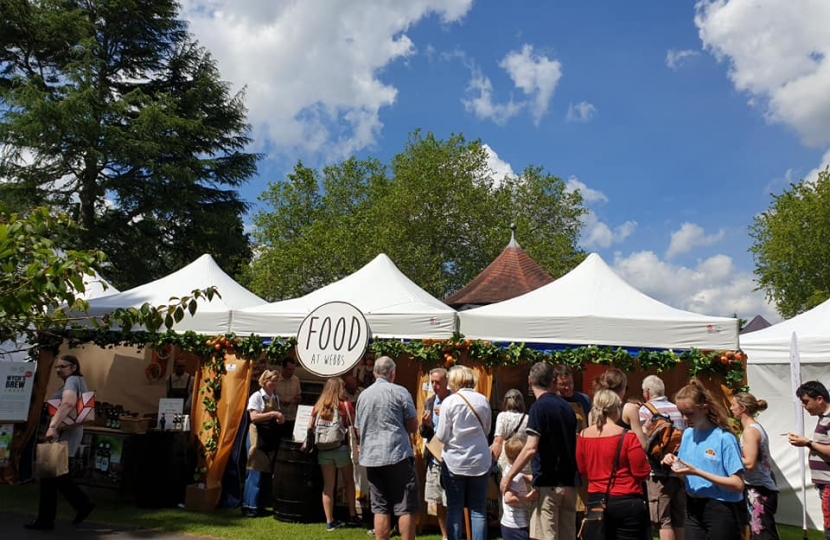 Nigel at the Droitwich Food & Spa Drink Festival