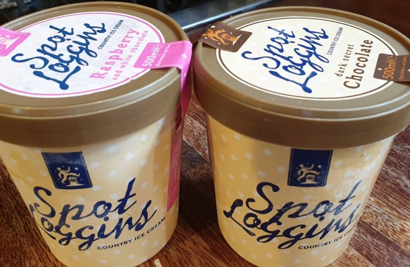 Spot Loggins Farmhouse ice cream