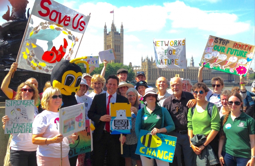 Nigel at the Climate Change protest