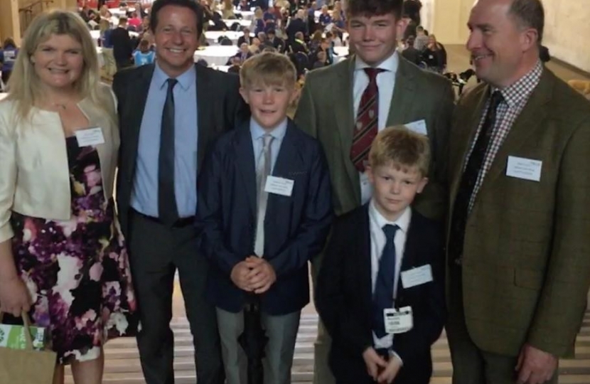 Nigel with Sue and her Family from Ellenden Farm