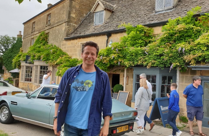 Nigel at the Broadway Car Show