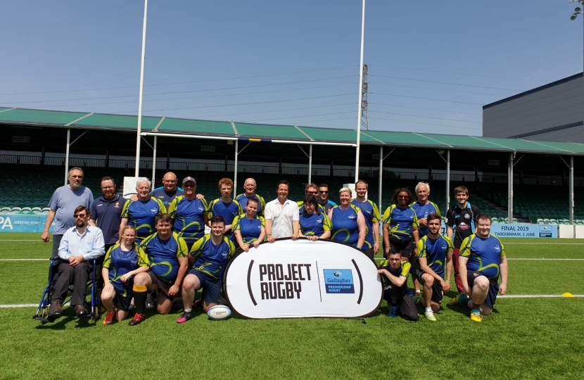 Nigel with the Worcester Warriors