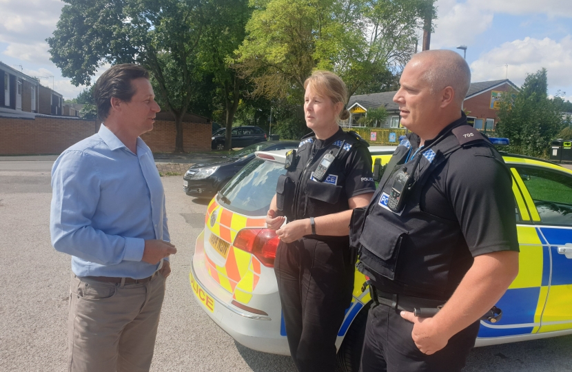 Nigel with Safer Neighbourhood Team - Give a Day to Policing