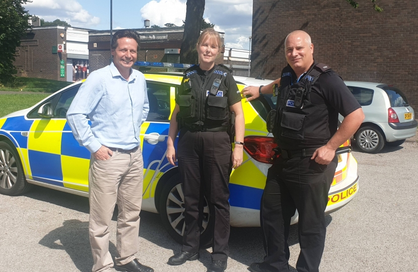 Nigel with Safer Neighbourhood Team - Give a Day to Policing