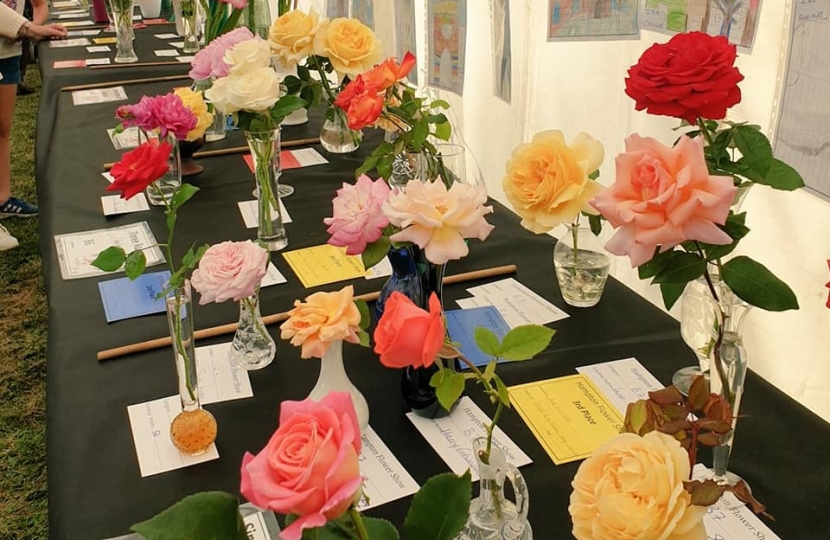 Flower display at Hampton Flower Show