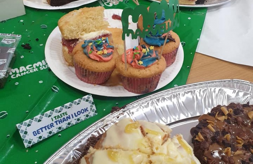 Cakes at Macmillan coffee morning