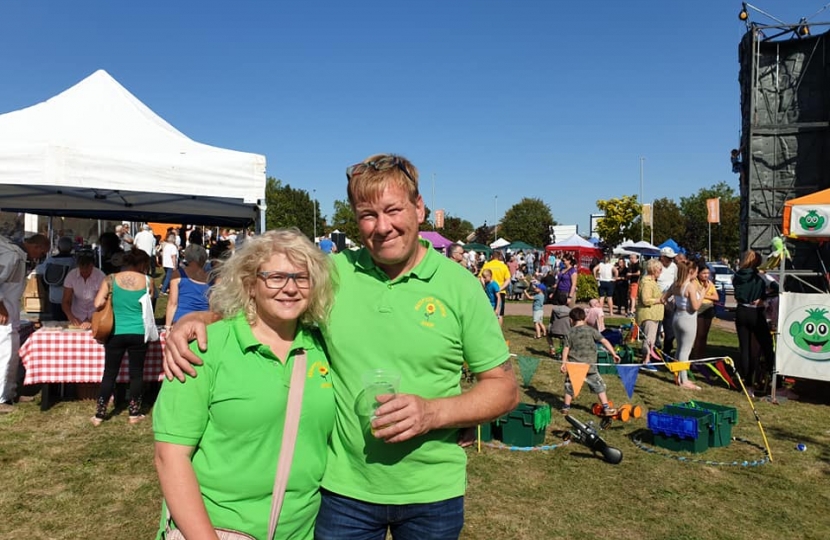 Organisers at Hampton Flower Show