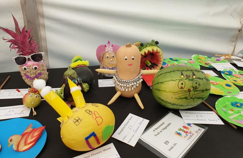 Vegetables at Hampton Flower Show