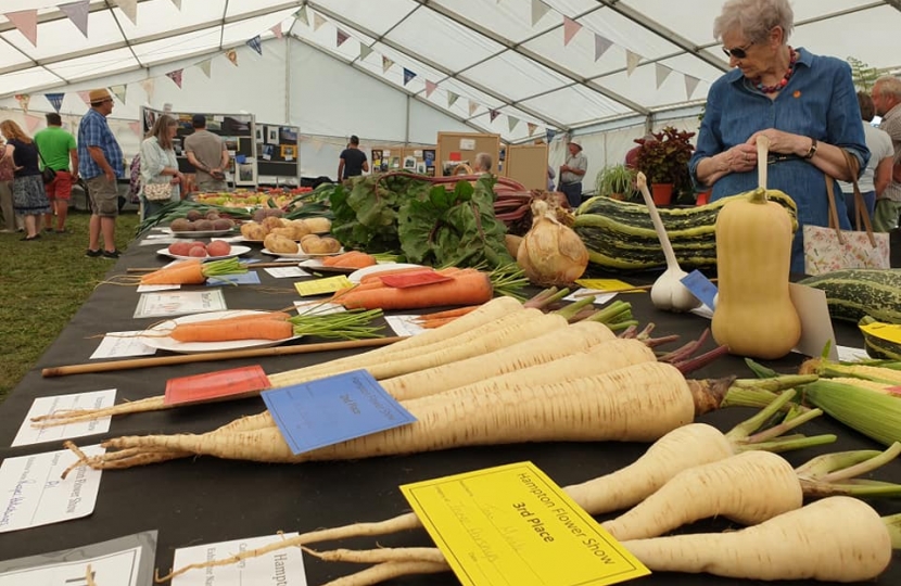 Vegetables at Hampton Flower Show