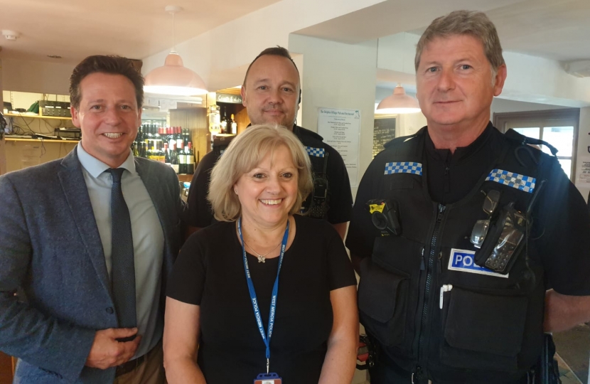 Nigel with West Mercia police team