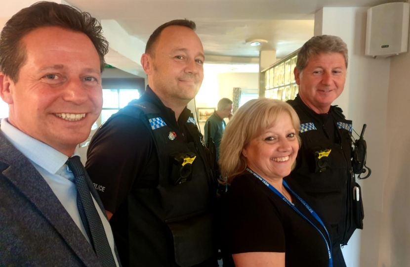 Nigel with West Mercia police team