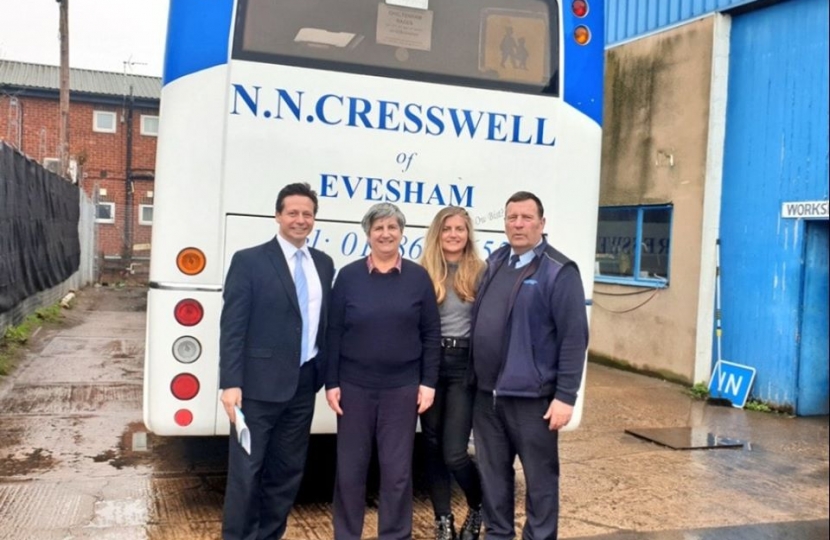 Nigel with NN Cresswell Buses