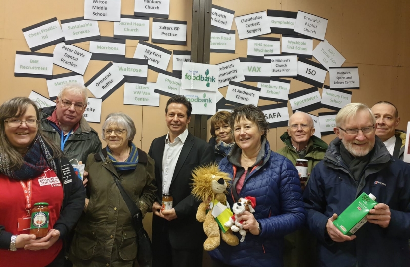 Nigel at Droitwich Spa Foodbank