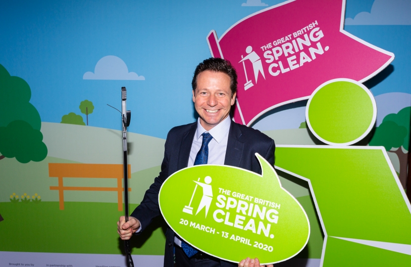 Nigel at Spring Clean event