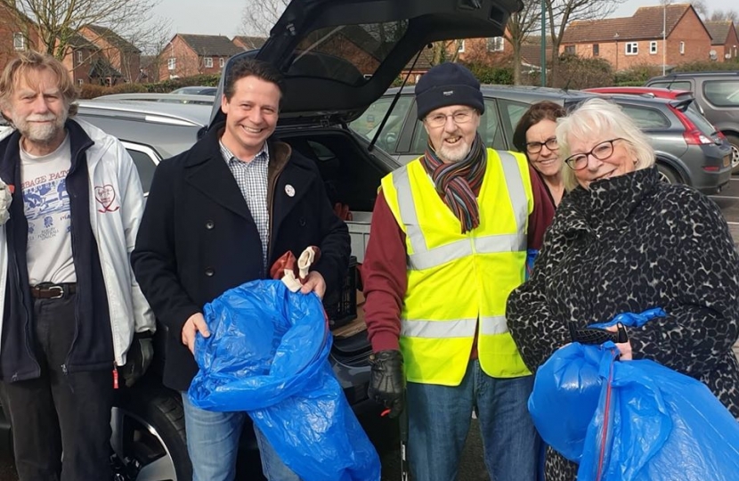 Nigel at Evesham Litterpick