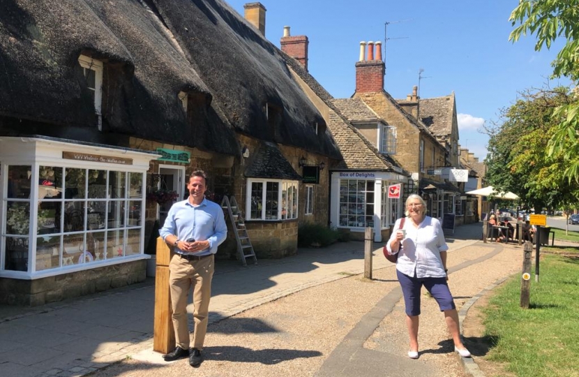 Nigel and Liz Eyre in Broadway