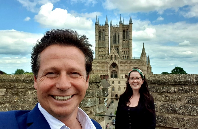 Nigel at Lincoln Cathedral