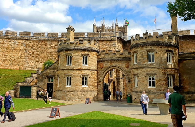 Nigel in Lincoln Castle