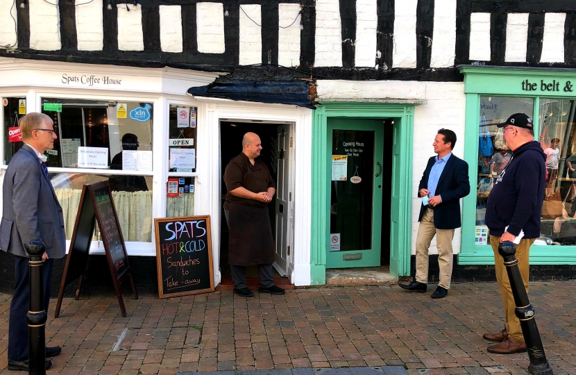 Nigel in Droitwich High Street