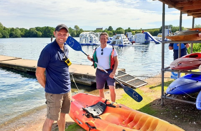 Nigel and Mark at Aztec Adventure