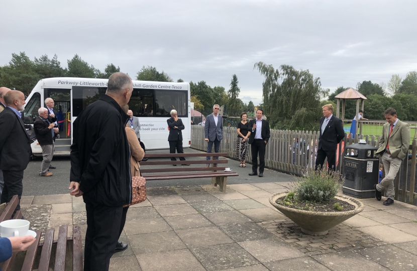 Nigel at Norton Community Bus launch