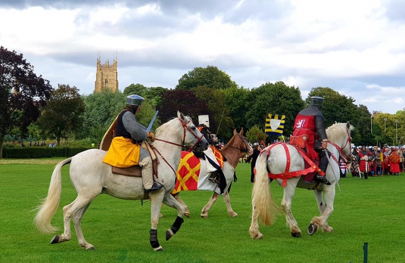 Battle of Evesham reenactors 