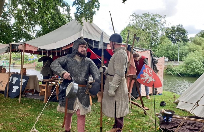 Battle of Evesham reenactors 