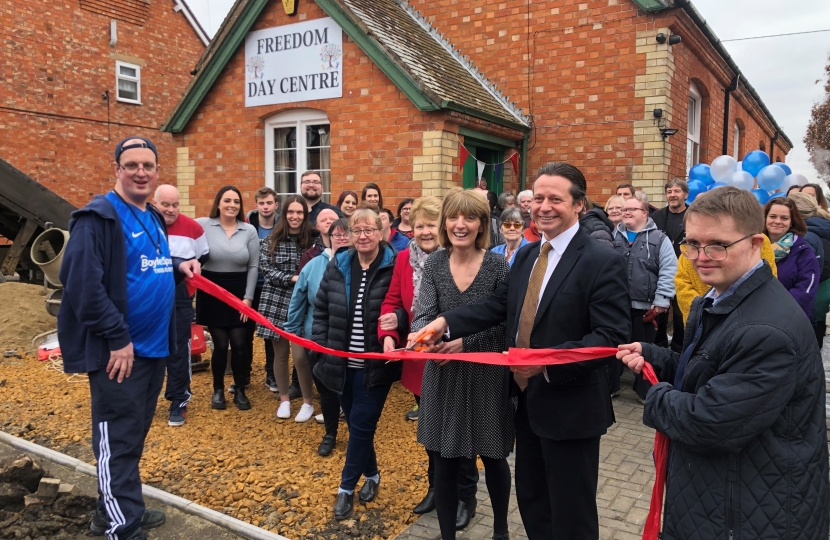 Nigel at the Freedom Day Centre