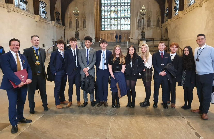 Visit of Droitwich Spa High School students to Parliament | Nigel ...