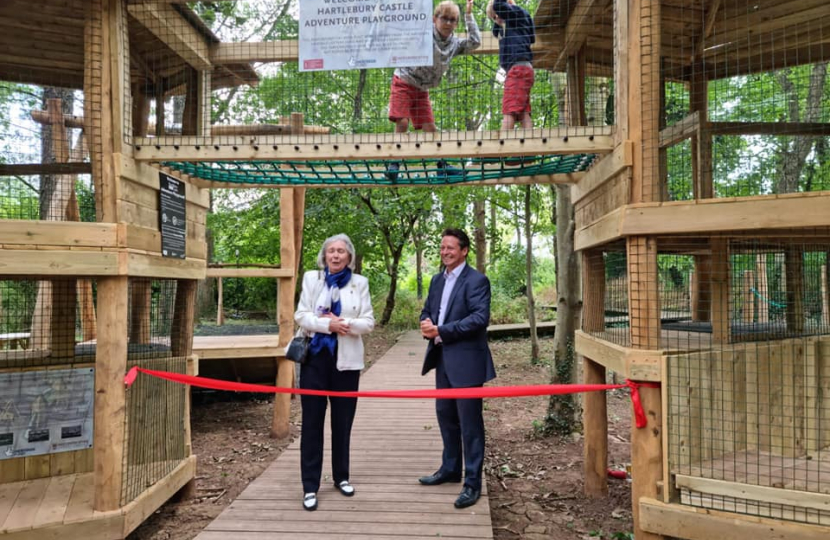 Opening the new adventure playground at Hartlebury Castle!