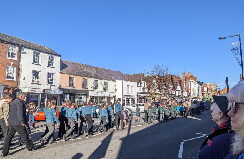 Remembrance Sunday in Evesham