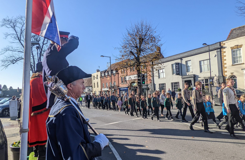 Remembrance Sunday in Evesham