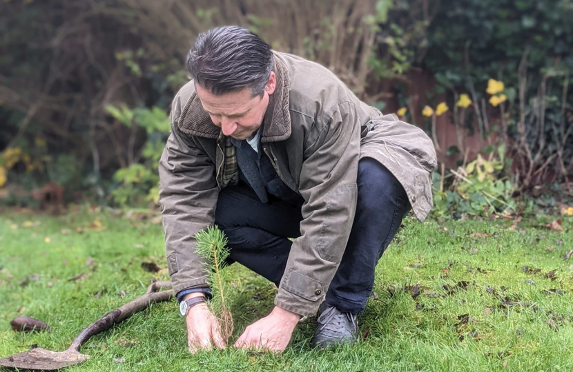 Planting a tree in memory of Her Majesty Queen Elizabeth II