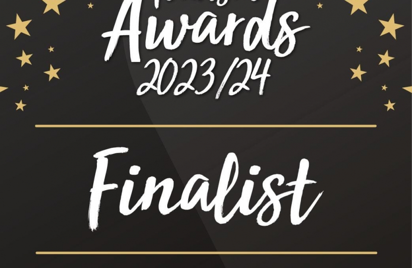 Graphic for Visit Worcestershire's Tourism Awards 2023/24. 