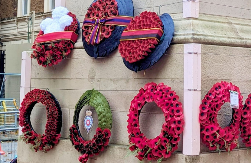 Westminster during Remembrance.