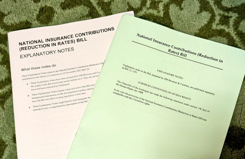 Nigel Huddleston MP Applauds Passage of National Insurance Bill in the House of Commons