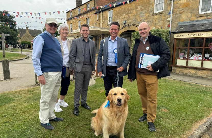 Campaigning in Bretforton, Broadway, Badsey and Aldington.