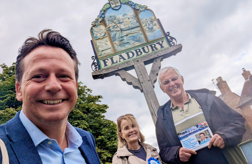 Campaigning in Droitwich, Evesham and the villages