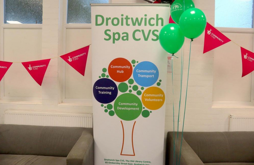 Droitwich Spa CVS launches 'Next Steps' Initiative with National Lottery Community Fund support.